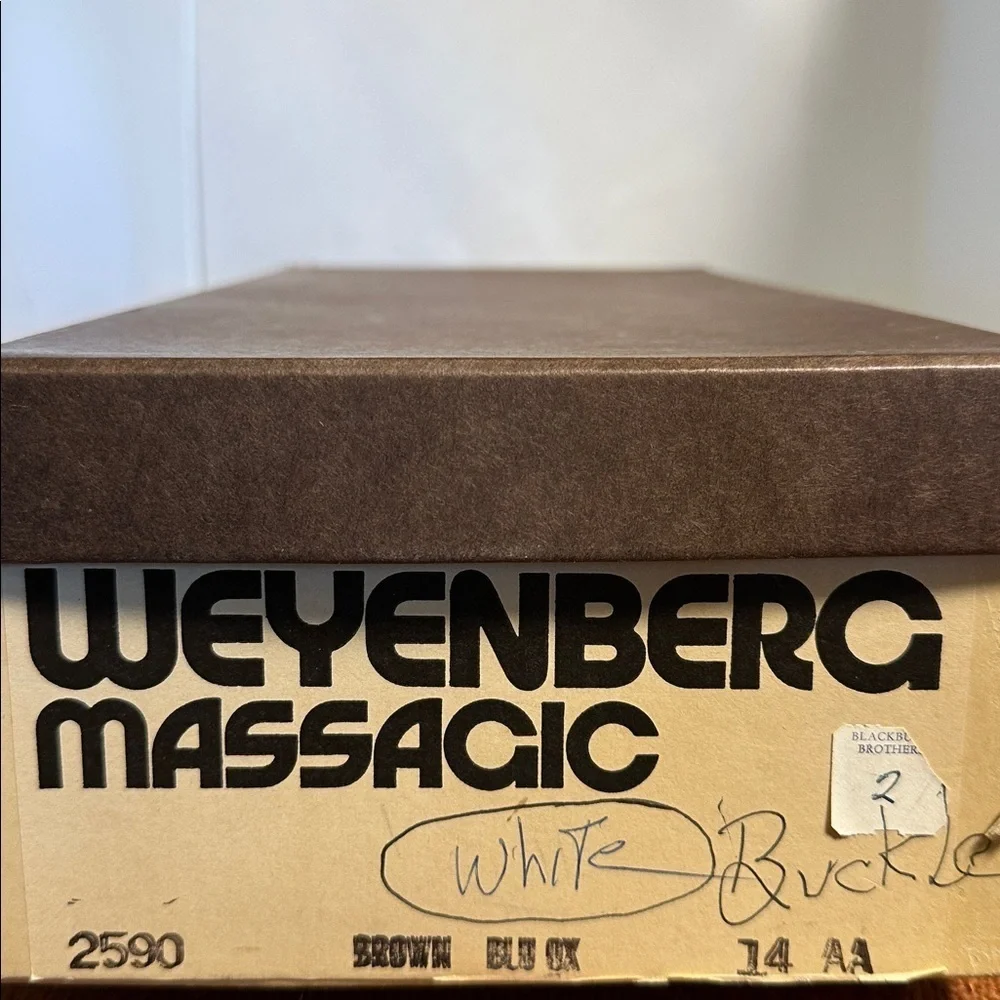 Weyenberg Massagic King Size Vintage Men’s White Leather Loafers – Size 14 AA